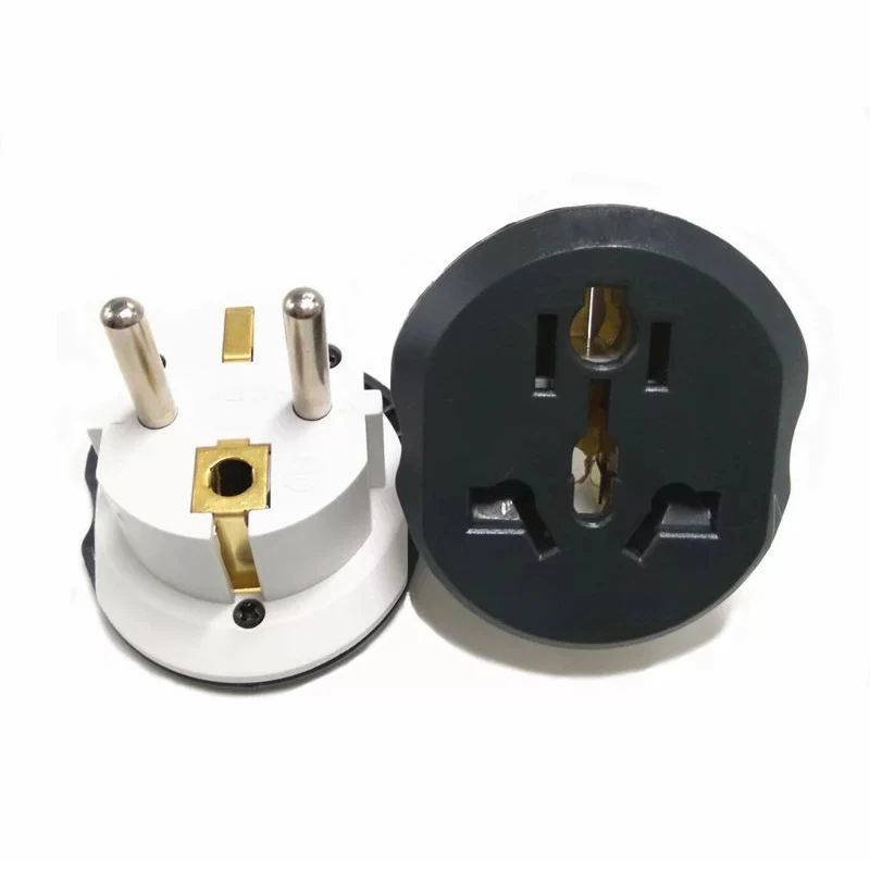 EU-Steckeradapter AU UK US zu EU Euro-Stecker-Adapter-Konverter Europäischer Reiseadapter Australien USA CN zu EU Steckdose Image