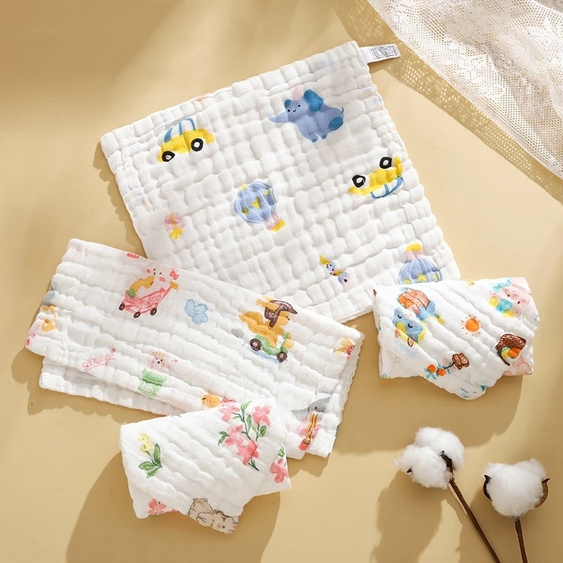 Baby Sechs-schicht Reine Baumwolle Gaze Kleines Handtuch Gesicht Handtuch Quadratisches Handtuch Mund Handtuch Baby Waschlappen