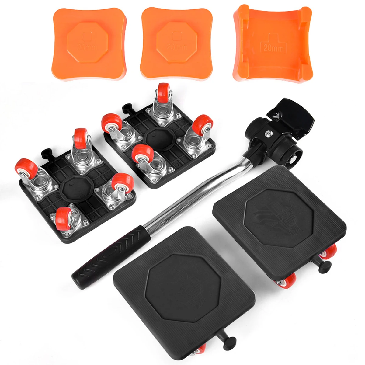 Möbel Moving Transport Roller Set Heavy Duty Heber Transport Werkzeug Pulley Möbel Mover Roller Rad Bar Entfernung Heben