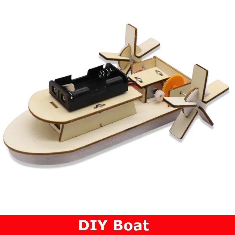 DIY Boot Modell Material Set Holz Boot Gebäude Kit 3D Montieren Holz Paddel Dampfer Kreative Lehre Pädagogische Wissenschaft Image
