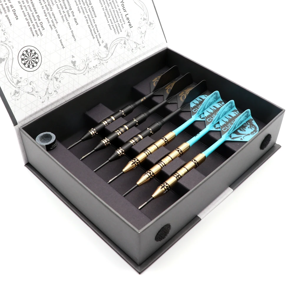 CUESOUL Jazz-Metal 21 g/24 g/26 g Steel Tip Darts mit integrierten AK5-Dartflights