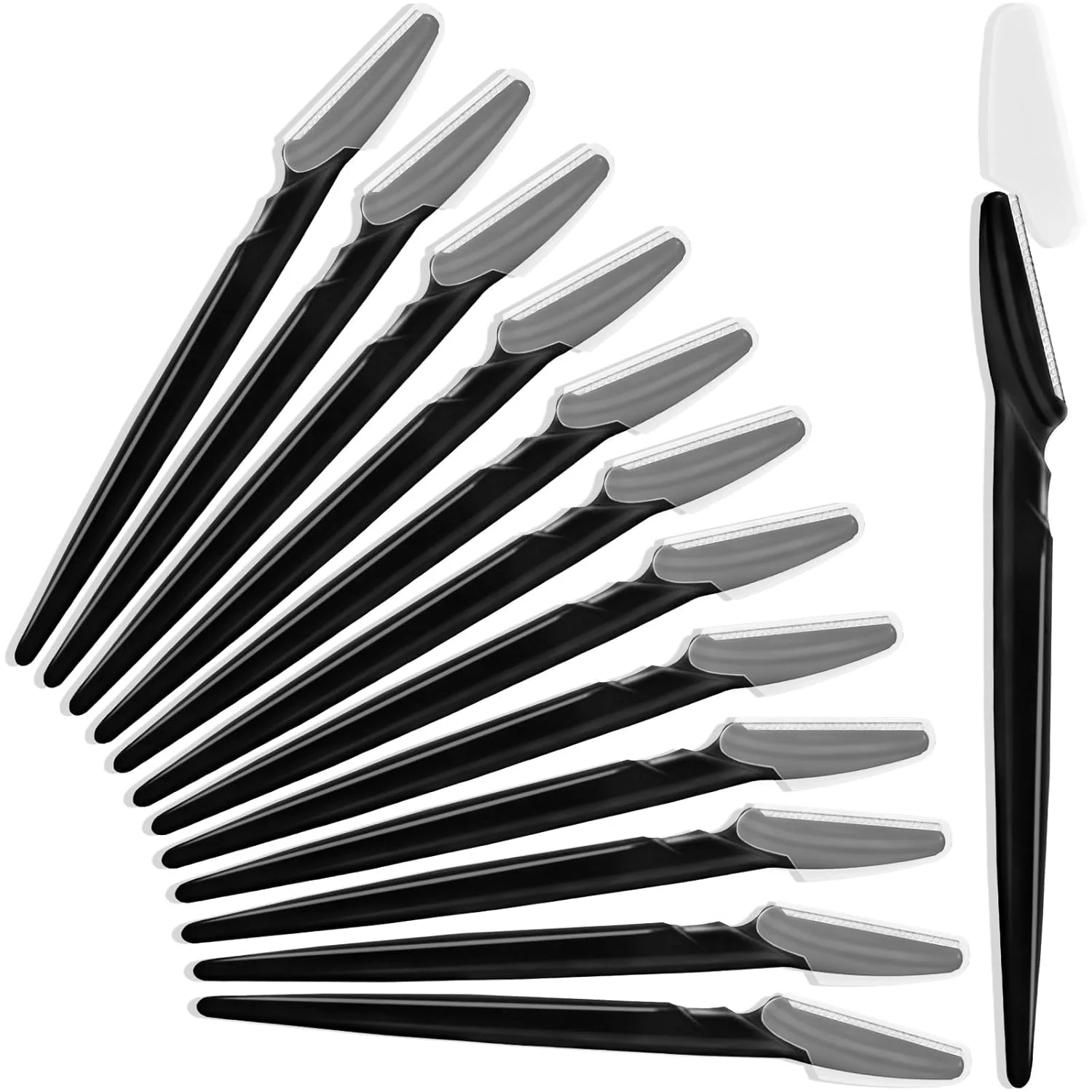 Augenbraue Trimmer Schwarz Augenbraue Rasiermesser Sicher Gesicht Körper Haar Entfernung Rasierer Klingen Frau Augenbraue Gestaltung Messer Kosmetische Werkzeuge Image
