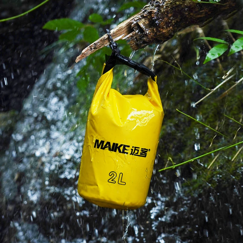 Maike 2L/5L/10L/20L Wasserdichte Tasche für Damen Herren Schwimmen Rafting Kajakfahren Flusstrekking Canyoning Wasserdichter Rucksack Trockentasche Image