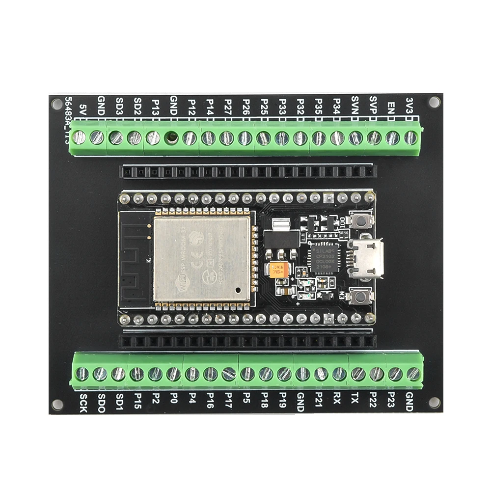 ESP32-Entwicklungsplatine mit Erweiterungsadapter-Kit Breakout-Board GPIO 1 in 2 für 38-poliges ESP-32S ESP32-Entwicklungsboard Image