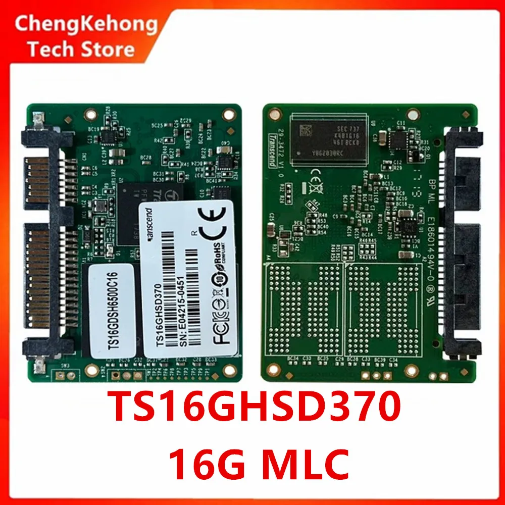 Für Transcend TS16GHSD370 SSD 16G SATA3 MLC Solid State Drive in Industriequalität mit MLC-Chipsatz und SATA3-Schnittstelle Image