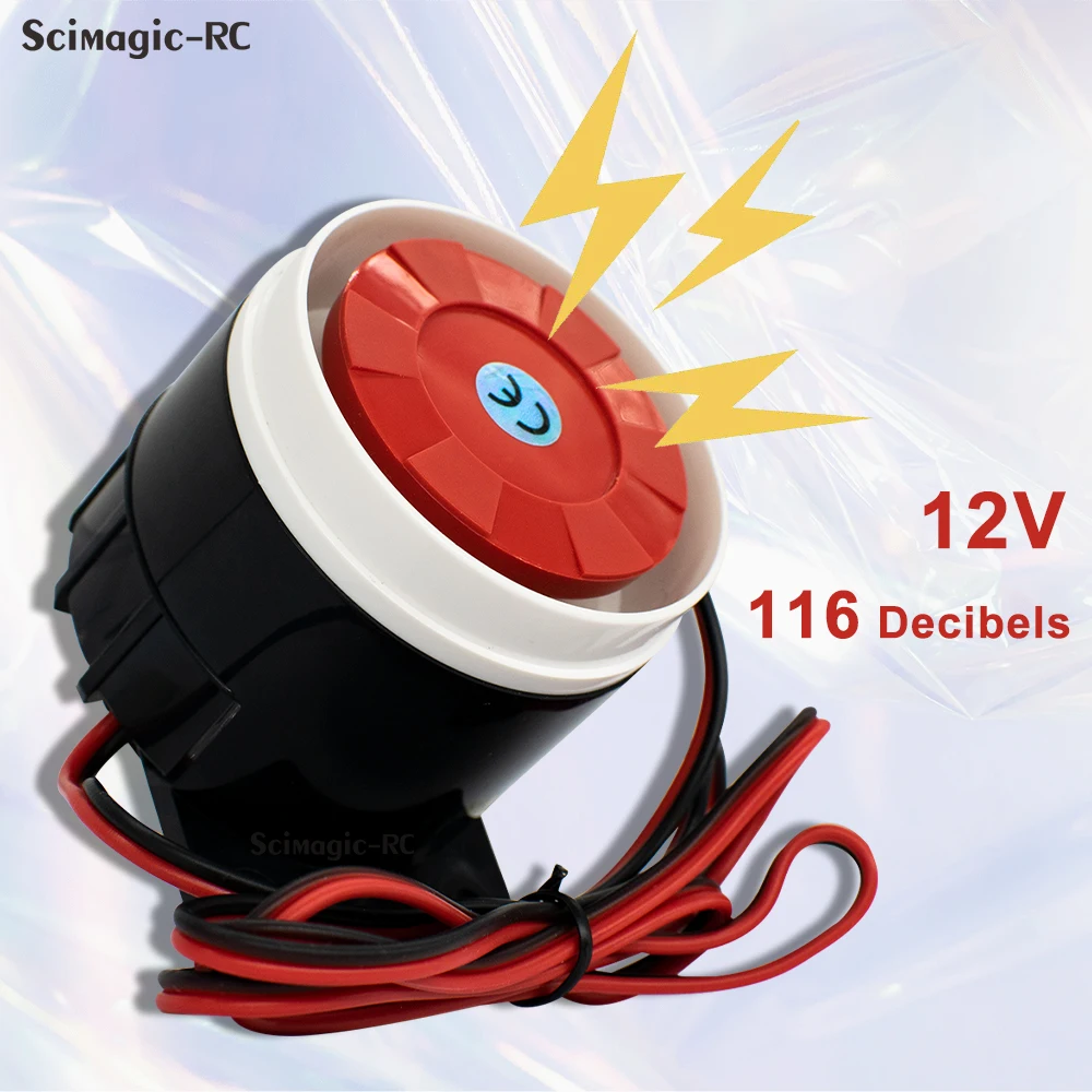 1/2/3 stücke DC 12 V Luftangriff Sirene Horn Lautsprecher Alarm Sound Mini Elektrische Motor Angetrieben Fabrik Fahrzeug mini Laut Sirene Horn Image