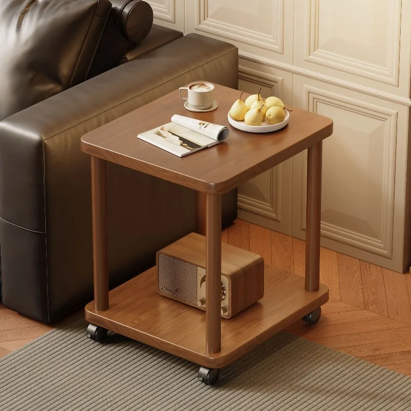 Kleiner Tisch für den Haushalt, abnehmbarer Sofa-Beistelltisch, Miethaus, kleiner Couchtisch, Wohnzimmer, einfaches kleines quadratisches Tischregal