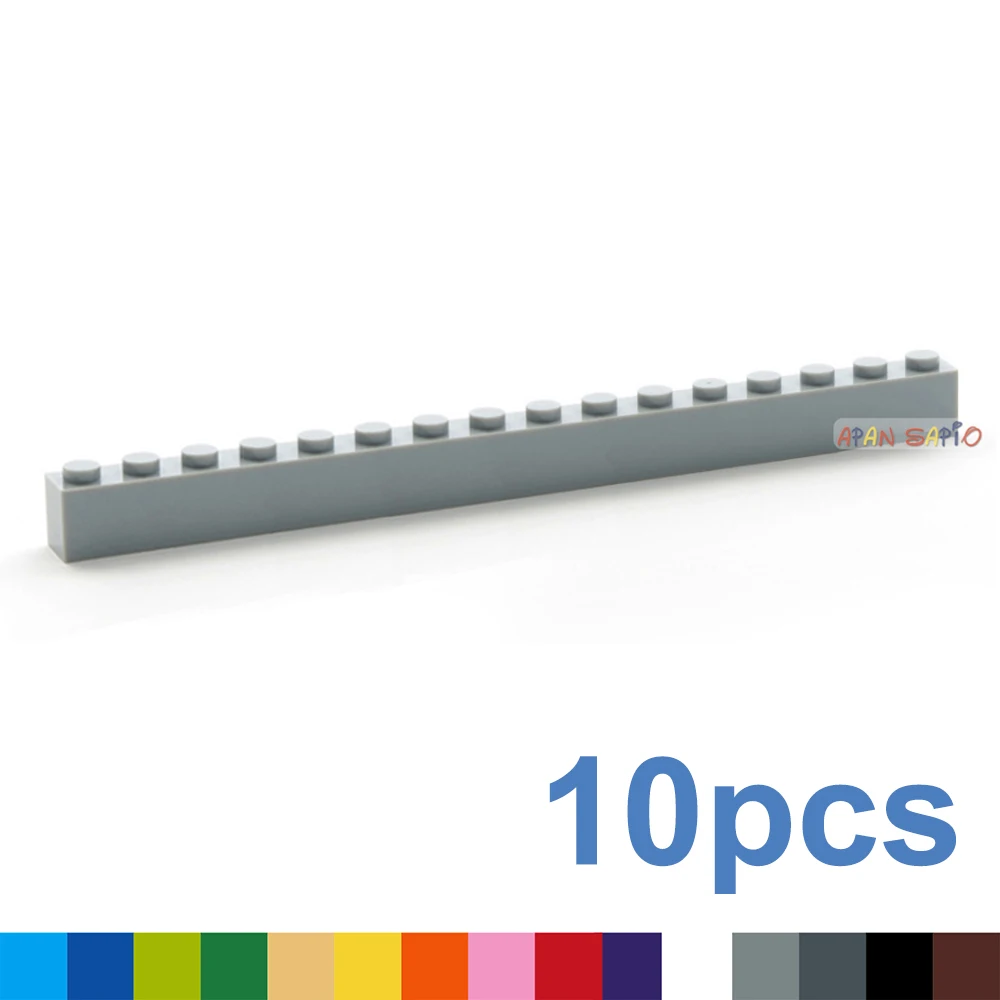 10PCS DIY Bausteine 1x16 Punkte Dicke Zahlen Bricks Pädagogisches Kreative Größe Kompatibel Mit Marken Spielzeug für Kinder 2465 Image