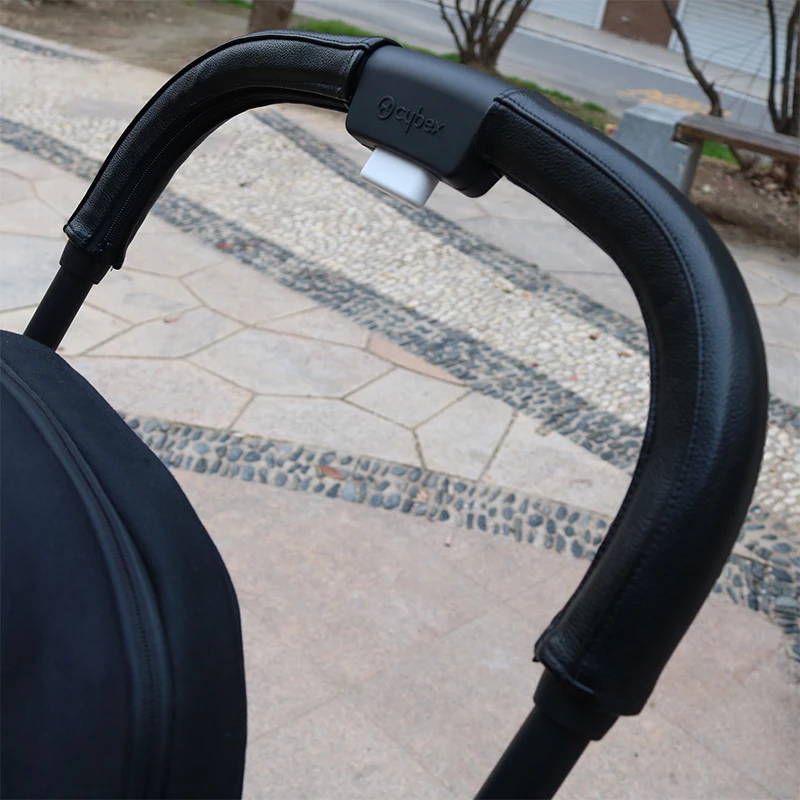 PU-Leder-Griffabdeckung für Cybex Eezy S Twist (+) 2 / Eezy S 2 Kinderwagen Schutzhülle Schutzhüllen Kinderwagenzubehör Image