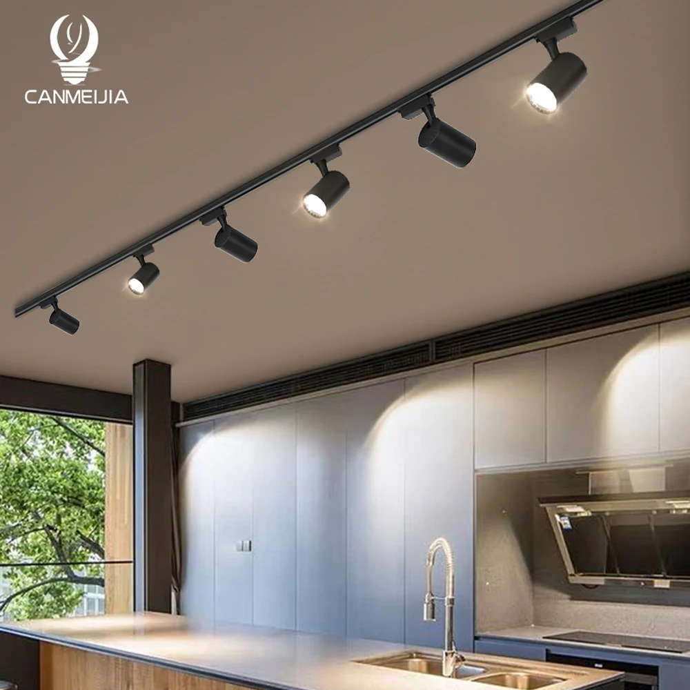 LED-Schienen licht Spot LED-Schienen beleuchtung Cob Leuchte LED-Scheinwerfer 220V Decken leuchten Lampe für Küche Bekleidungs geschäft Geschäft