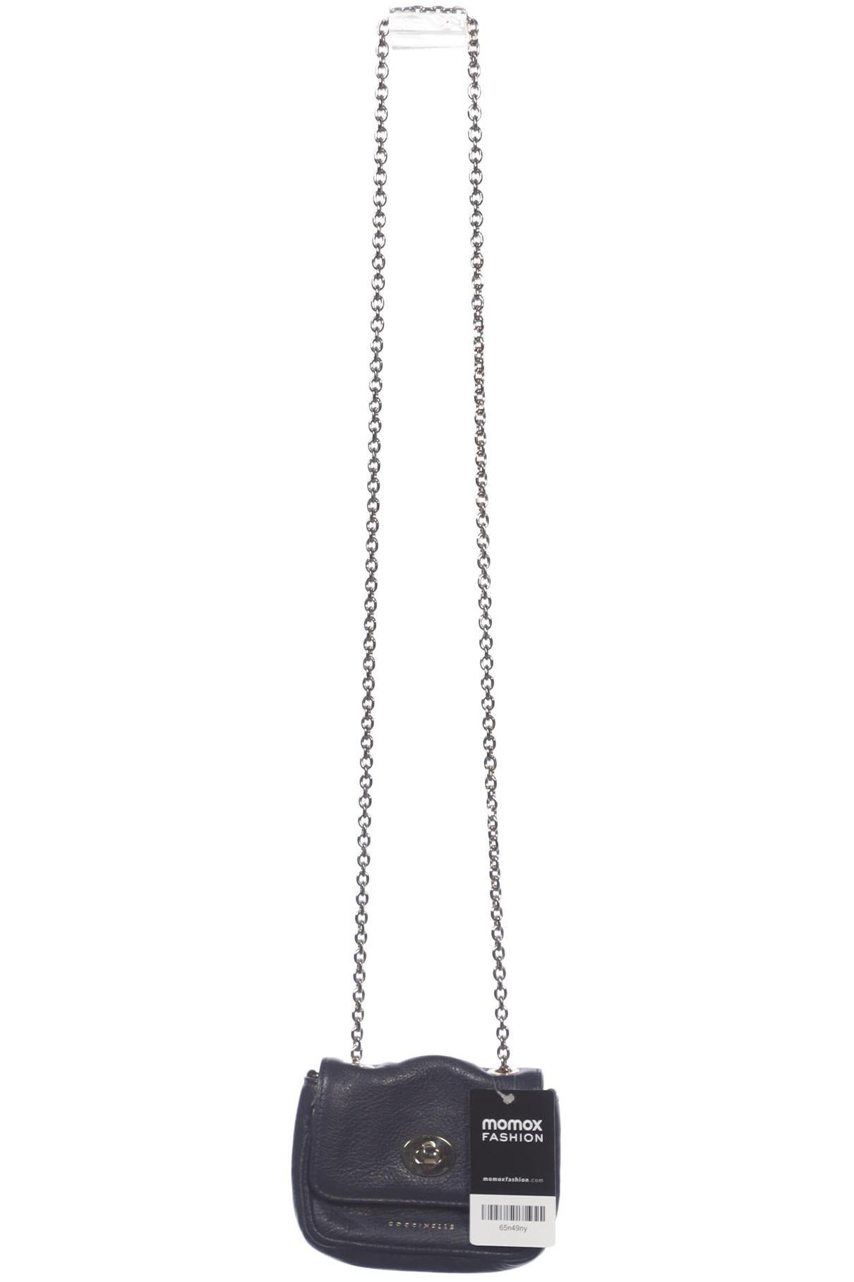 Coccinelle Damen Handtasche klein Leder, Gr. , Marineblau, kein / Etikett / Leder