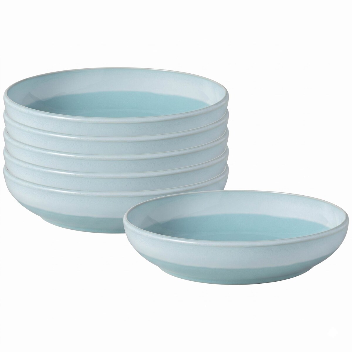 like. by Villeroy & Boch Perlemor Aqua Pastaschale ø 22,2 cm 6er Set Image