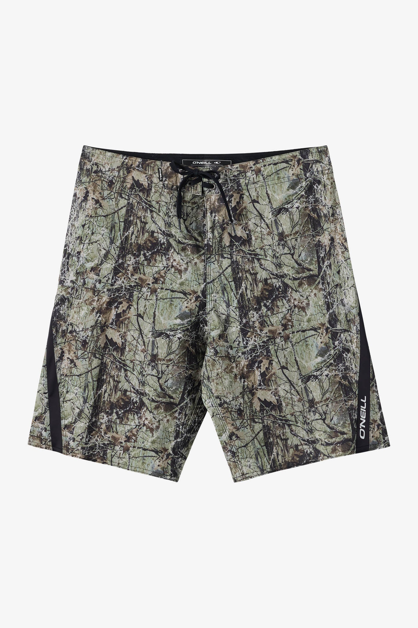 O'Neill Men's Superfreak 20"" Board Shorts in Seagrass, Size 34, Elastane/Polyester