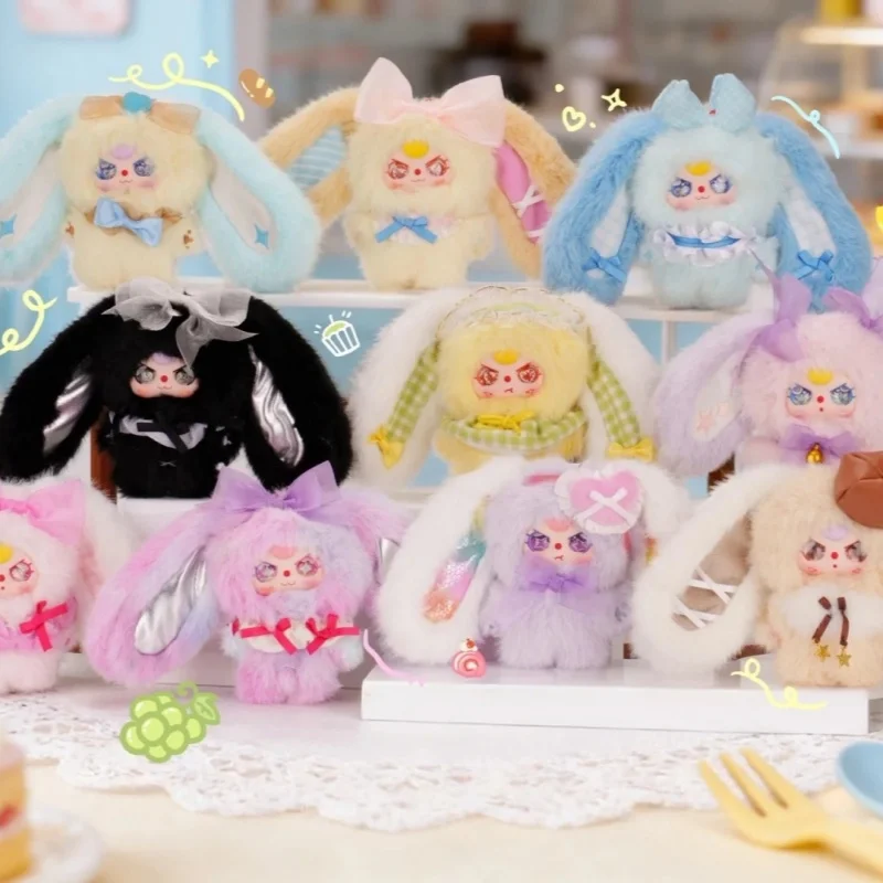 Neue Produkte: Baby-Plüsch-Taschenanhänger mit drei Taschen, Hasen-Schatz-Serie, Blindbox, trendige Spieltaschenanhänger, niedliche Puppe, Geburtstagsgeschenk Image