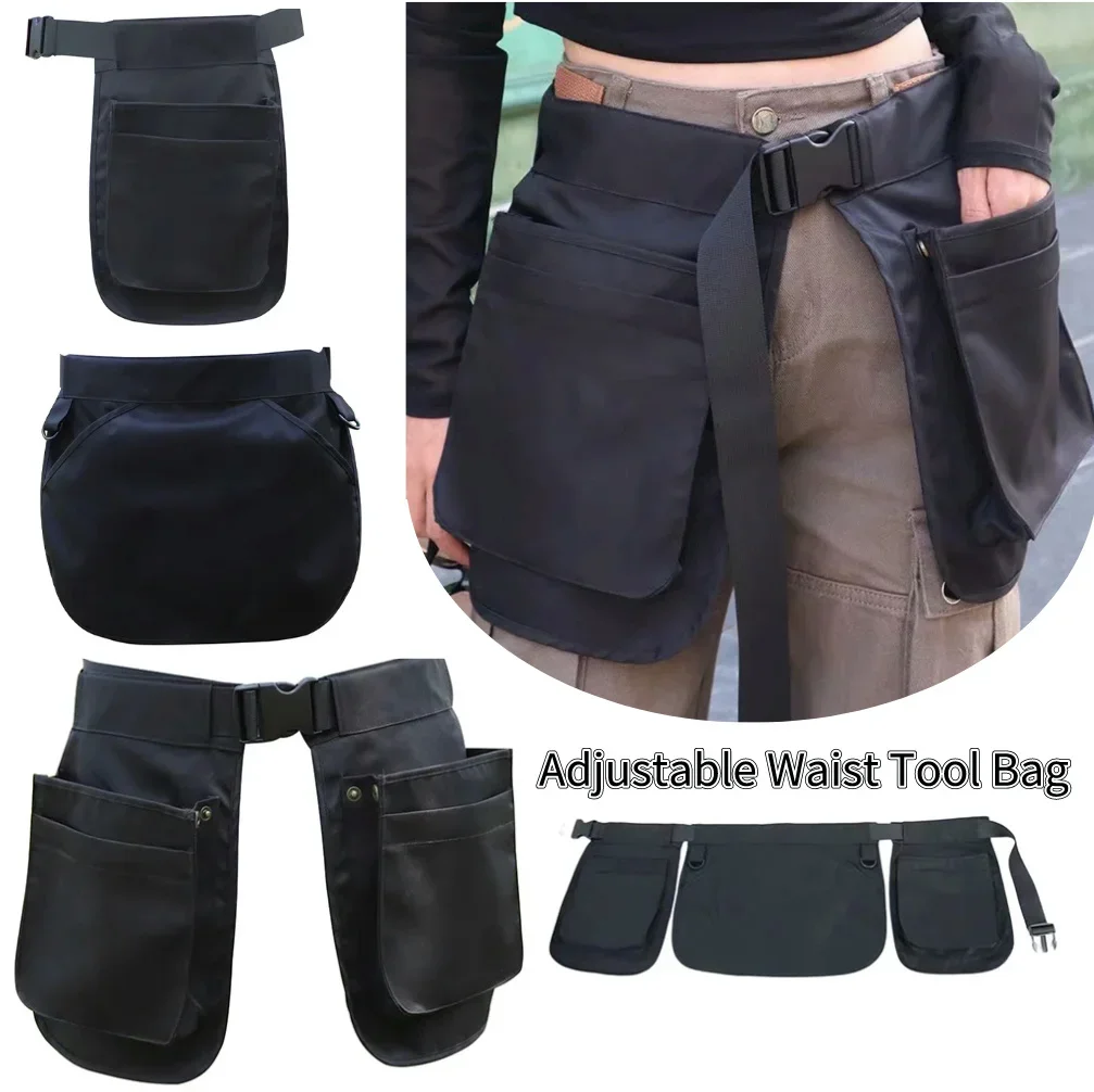 Tragbare Gürteltasche, verstellbare Taille, Werkzeugtasche, multifunktionale Elektriker-Schreiner-Werkzeugtasche für Gartenarbeit, Sanitär, Holzarbeiten