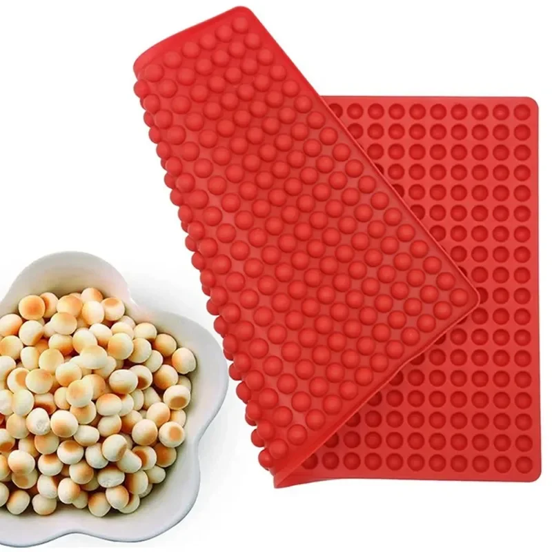 Mini runde Silikon form Schokoladen tropfen Formen Hund behandelt Backen Halbkugel Gummibärchen Formen für kleine Gelee Keks Image