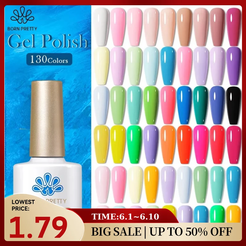 BORN PRETTY 10 ml Frühling Sommer Farbe Gel Nagellack Semi Permanent Hohe Qualität Soak Off UV LED DIY Vernis Maniküre salon Nägel Image
