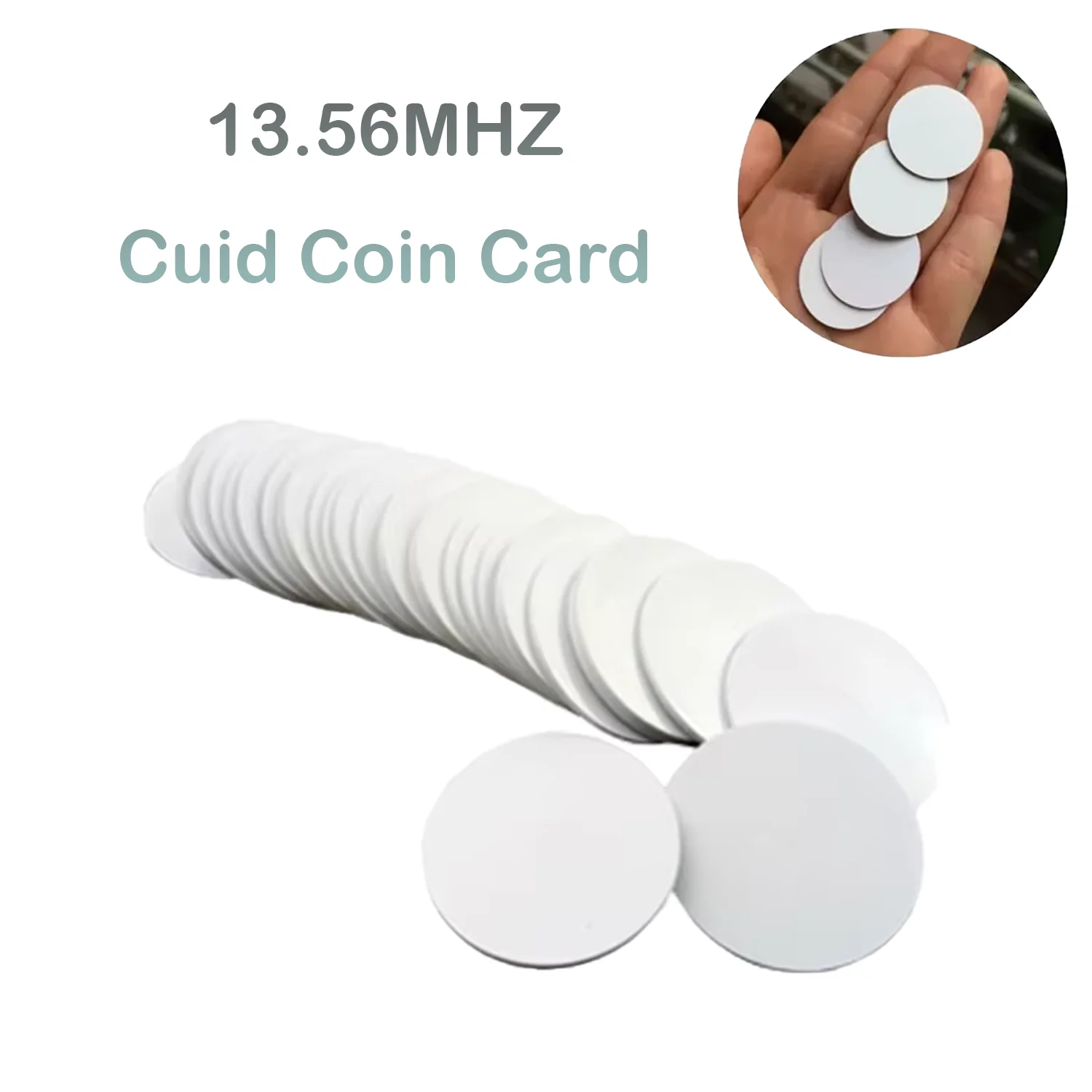 5/10/15 PCS CUID 13,56 MHz Münzaufkleber Slim Key Tag Clone Token M1K S50 Austauschbarer 25-mm-Aufkleber ISO14443a Münzkarte Image