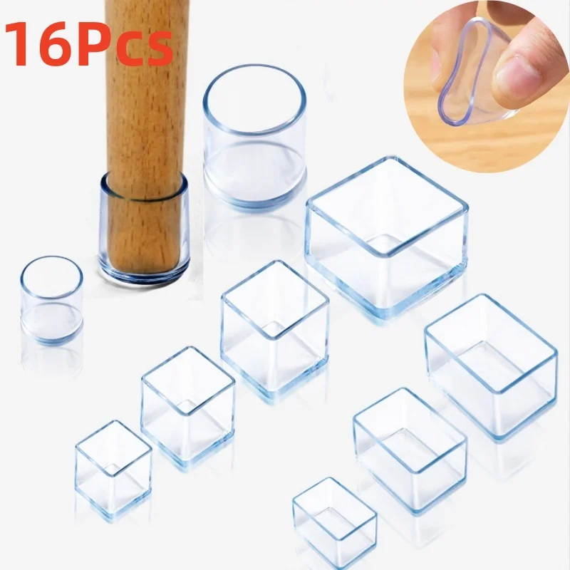 8/16Pcs Stuhl Bein Kappen Gummi Füße Schutz Pads Möbel Tisch Abdeckungen Socken Stecker Abdeckung Möbel Nivellierung füße Wohnkultur