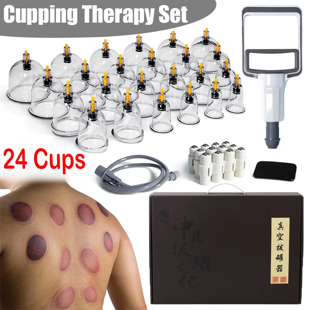 12/20/24 Dosen Schröpftherapie-Set, dickere Gläser, magnetische Ansaugung, Schröpfen, medizinische Akupunktur, Ventosa, Saugnapf, Entgiftungsmassage Image