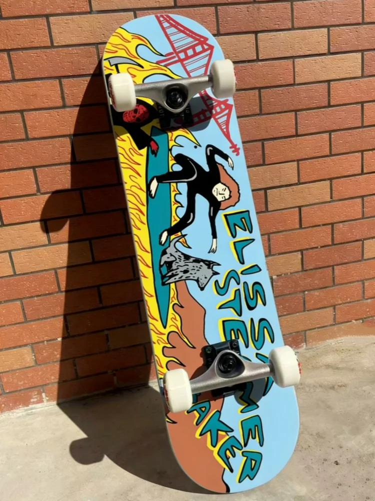 Marken-Rabatt Baker Skateboard Street-Skateboard für Erwachsene Longboard Konkaves Ahorn-Deck mit Doppelwarp Ideal für Anfänger-Skateboards