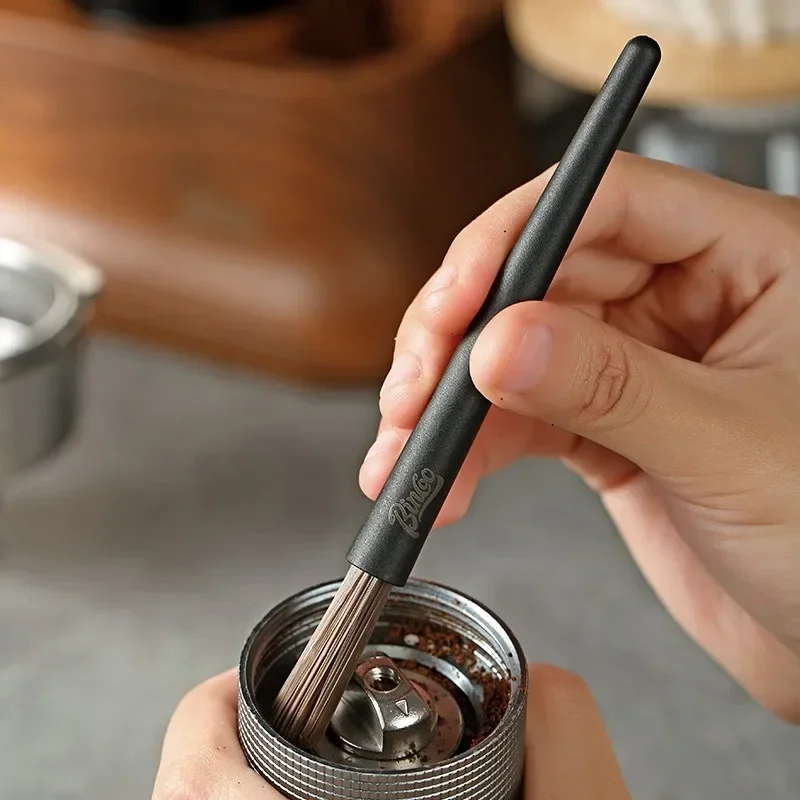Kaffeemühle Reinigungsbürste Espresso Bürste Zubehör Kaffeemühle Maschine Reinigungsbürste und Nylon Espressobürste Image