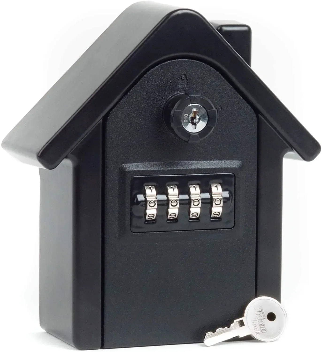 Großräumiger Diebstahlsicherer Schlüsselsafe im Kleinhäuser-Design mit Passwort und Schlüssel, Metall-Aufbewahrungsbox, Schlüssel-Versicherungsbox