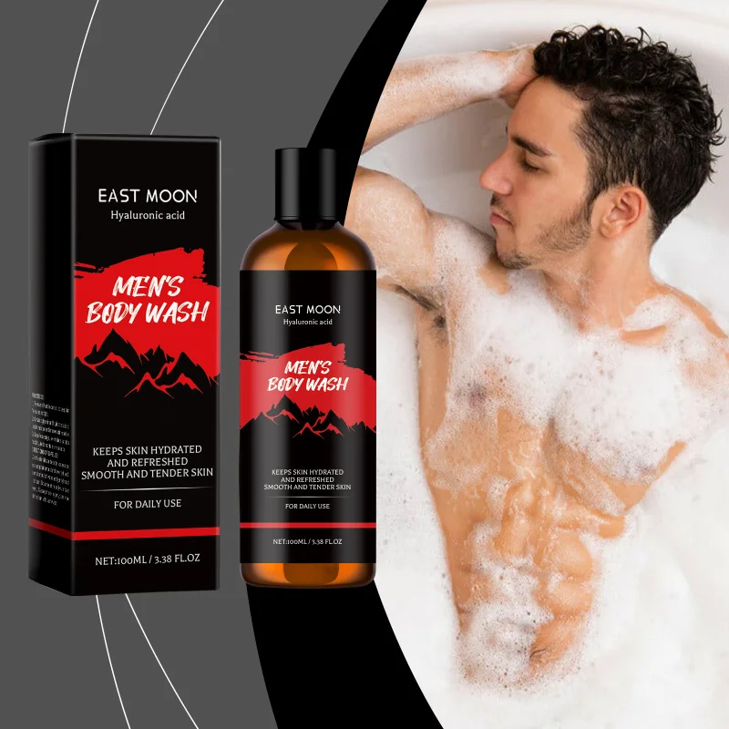 Herren Feuchtigkeitsspendendes Duschgel - Pflegendes Duschgel mit Glycerin und Hyaluronsäure Sanfte Reinigung Erfrischender Duft Nicht Austrocknend Image