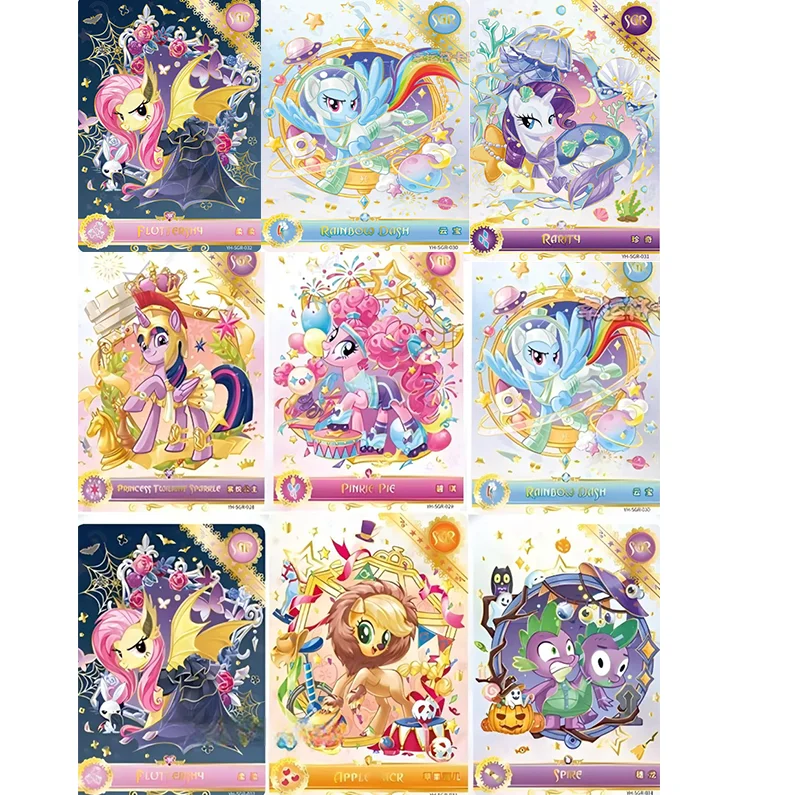 KAYOU Original My Little Pony 5. SGR-Karte Fluttershy Pinkie Pie Rarity Einzelcharakter-Sammelkarte Image