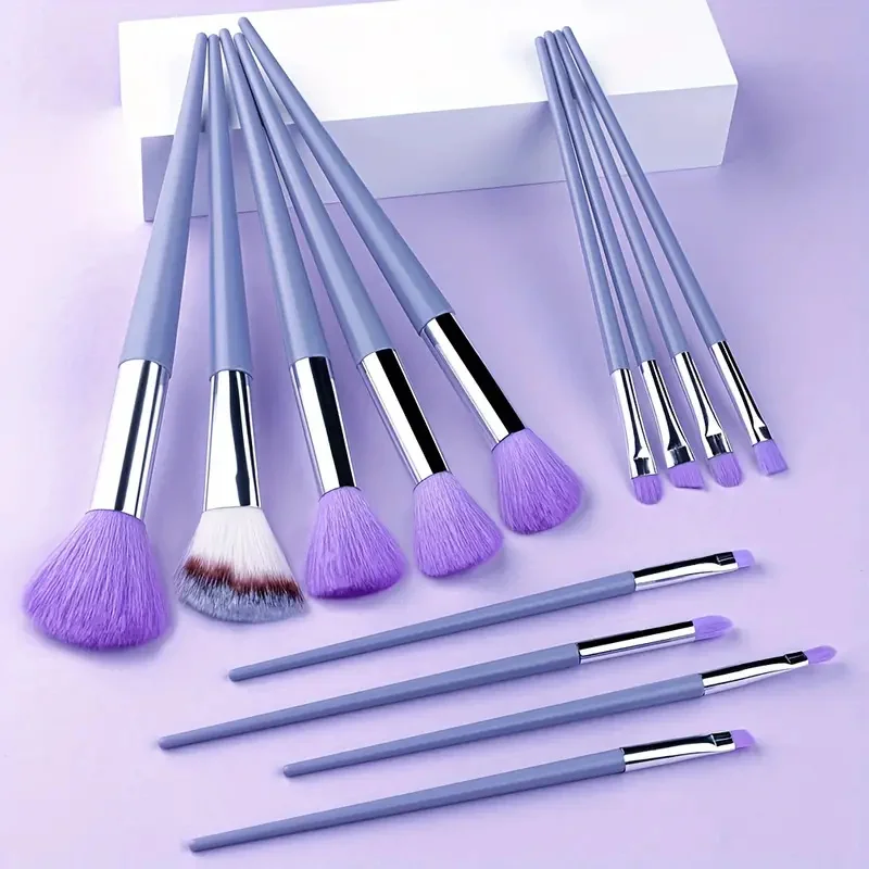 13-teiliges weiches, flauschiges Reise-Make-up-Pinsel-Set, Kabuki-Mischung, Lidschatten, Rouge, Puder, Foundation, Beauty-Tools für Kosmetika