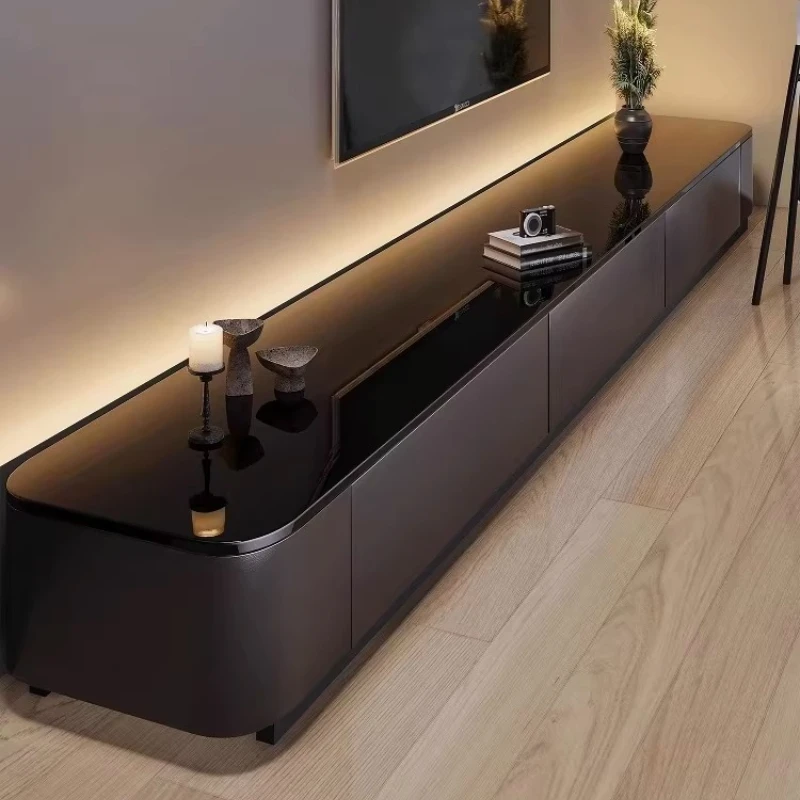 200cm TV-Schrank für Zuhause, kleiner Wohnungs-TV-Schrank, RTV-Seitenschränke, TV-Ständer, Monitor-Wohnzimmermöbel für Räume, Panelständer Image