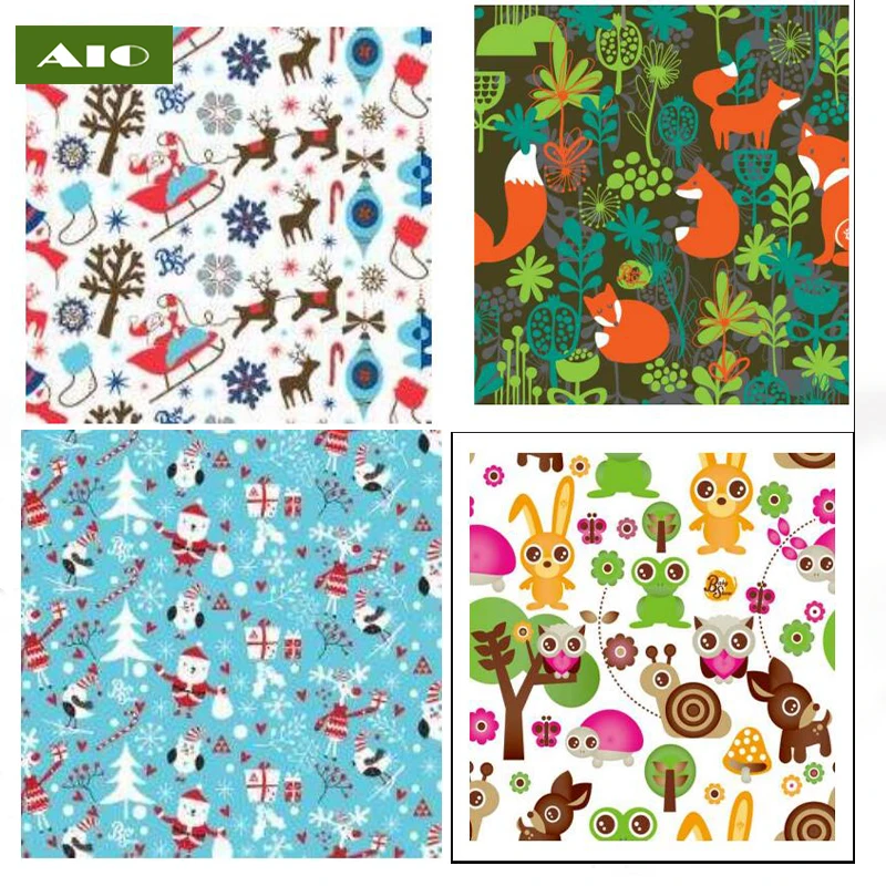 Aio 1m Weihnachts druck Pul für Baby Stoff Windel Windeln atmungsaktives Windel material mit wasserdichter TPU-Beschichtung Image