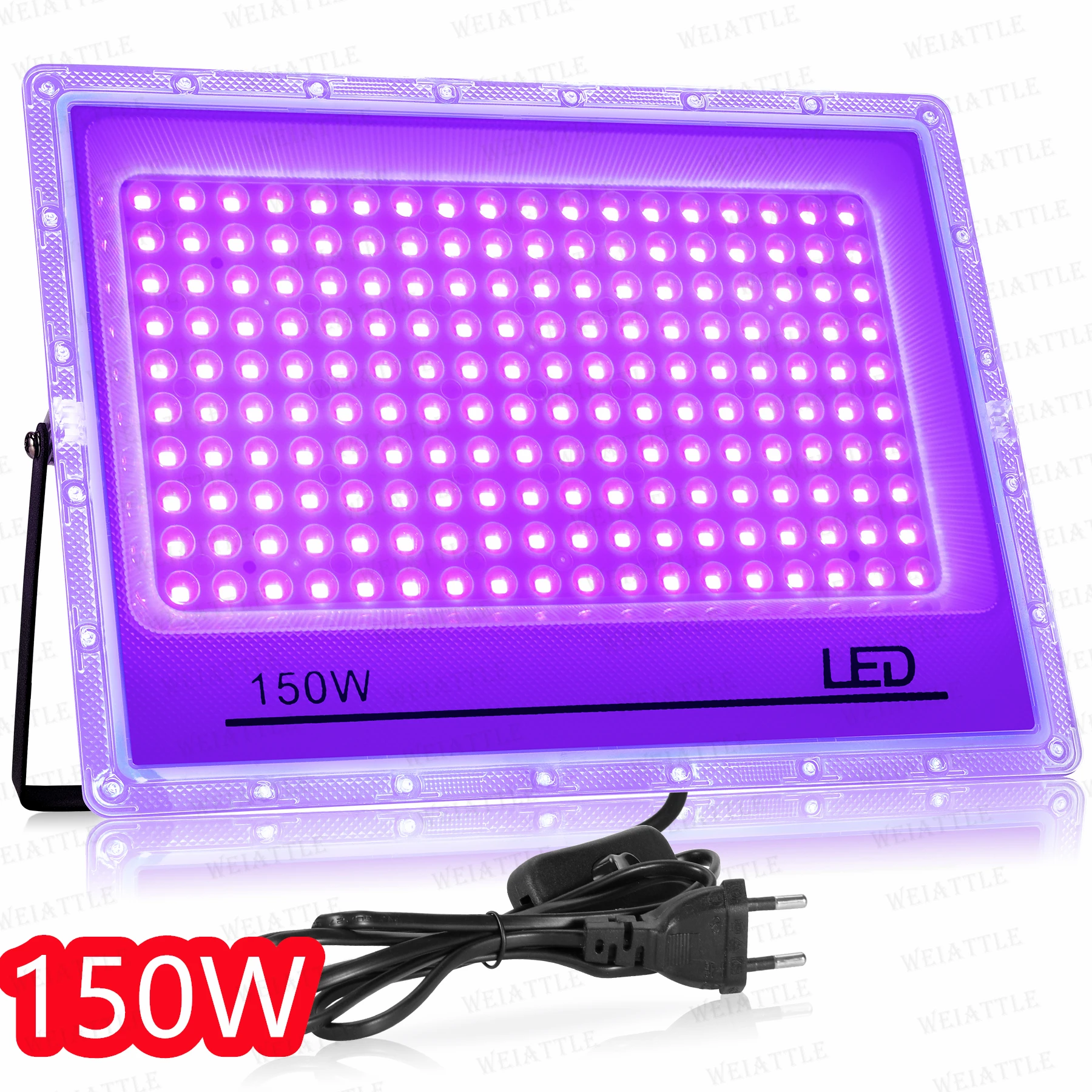 50W 100W 150W Lila Licht UV Lampe 395nm Fluoreszierende Erkennung Lampe Outdoor LED Flutlicht LED Strahler für Disco Glow Party
