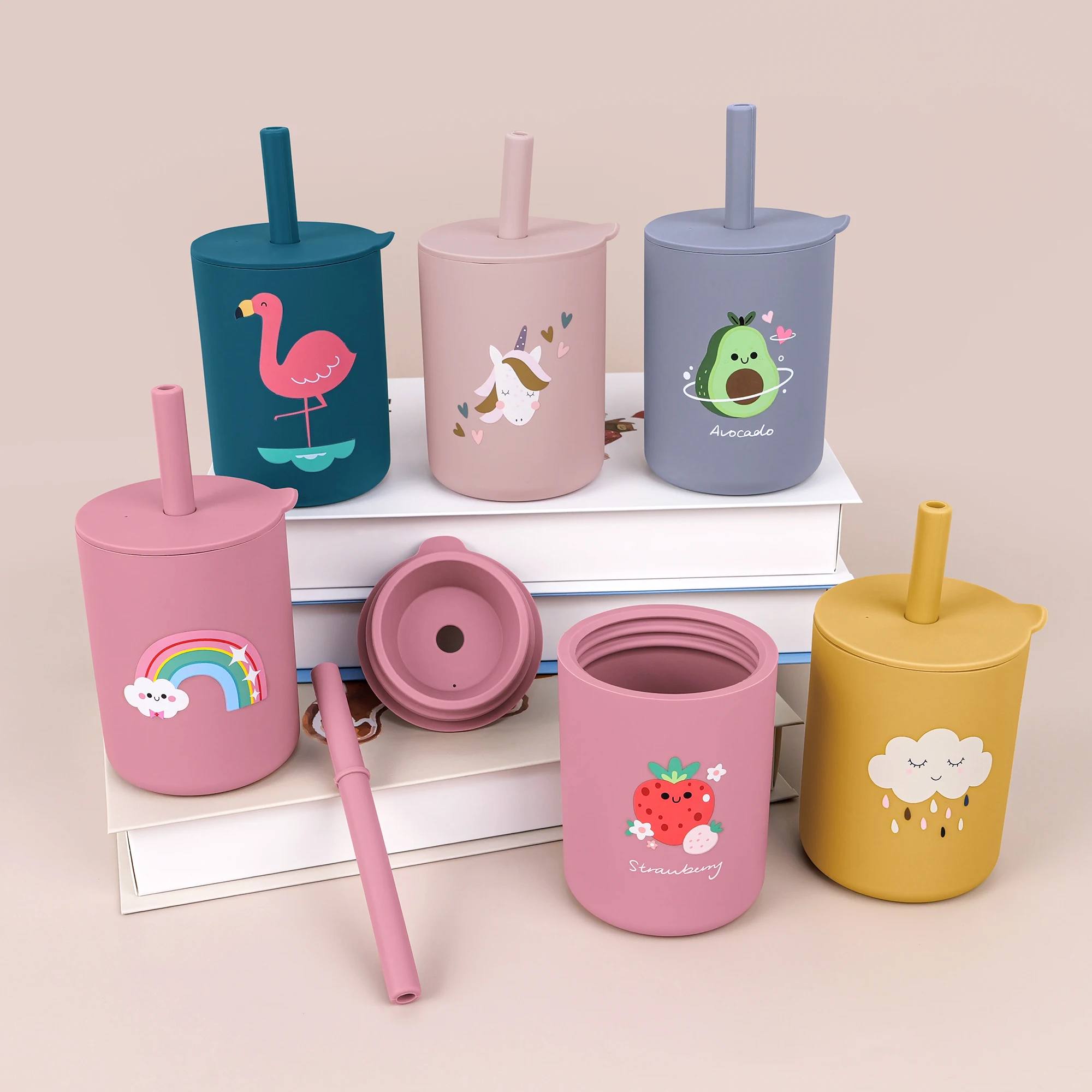 TYRY.HU Baby-Cup, Silikon-Trainingsbecher für Kinder, Baby-Schnabeltasse für Anfänger, praktisches Füttern und Lernen, Trinkbecher für Kinder Image