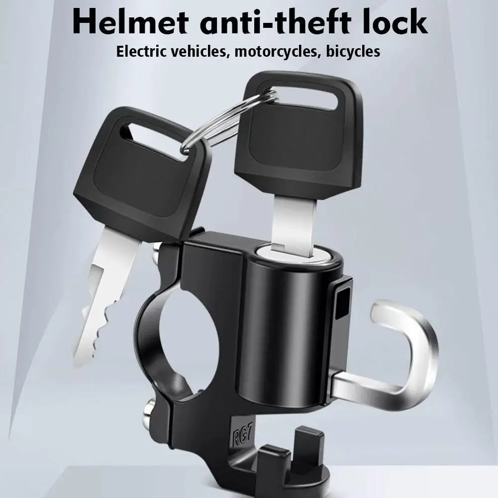 Lucchetto per casco per moto Scooter Atv Bicicletta Sicurezza universale Antifurto Lucchetto per manubrio 20mm-26mm con chiavi Maniglia serrature