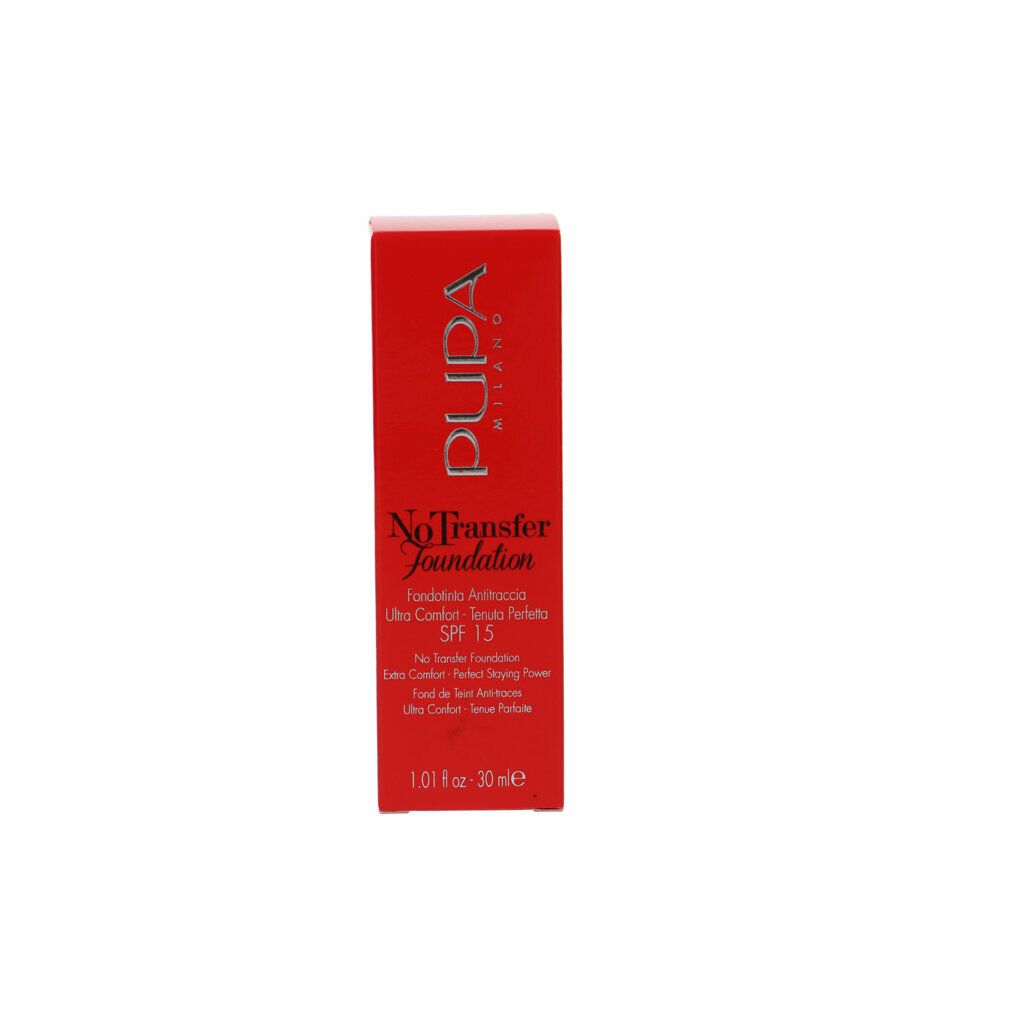 pupa No Transfer Foundation SPF15 Fondotinta idratante 0,03 l