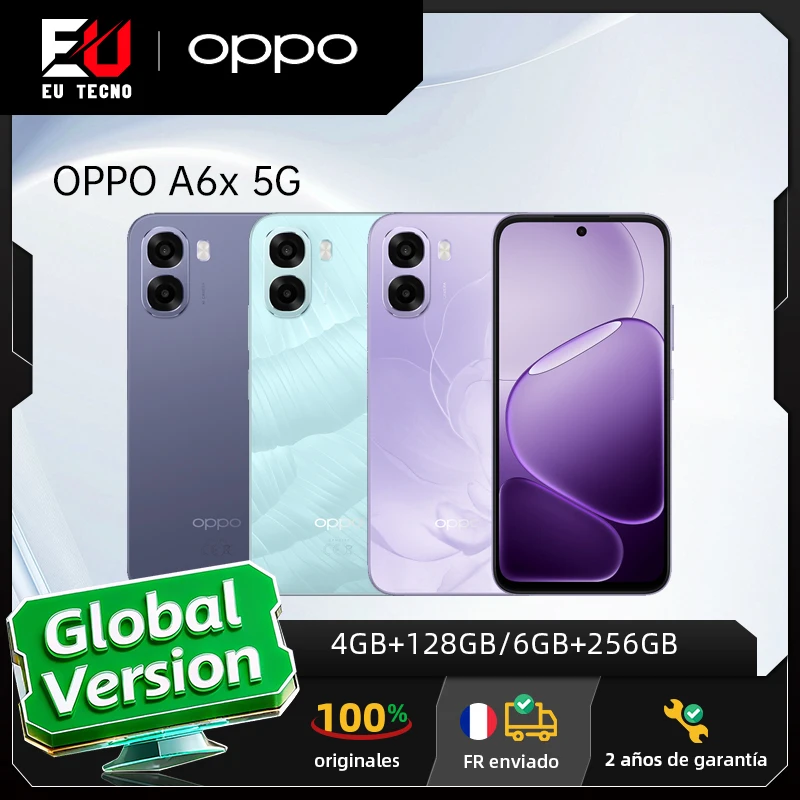 EU-Version Smartphone OPPO A6x 5G, 4GB+128GB, 6GB+256GB, 6100mAh, 6,75 Zoll Display, ColorOS 15.0, Mobiltelefone, offizielle Garantie Image