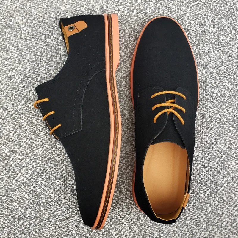 2024 frühling Wildleder Leder Männer Schuhe Oxford Casual Schuhe Klassische Turnschuhe Bequeme Schuhe Kleid Schuhe Große Größe Wohnungen