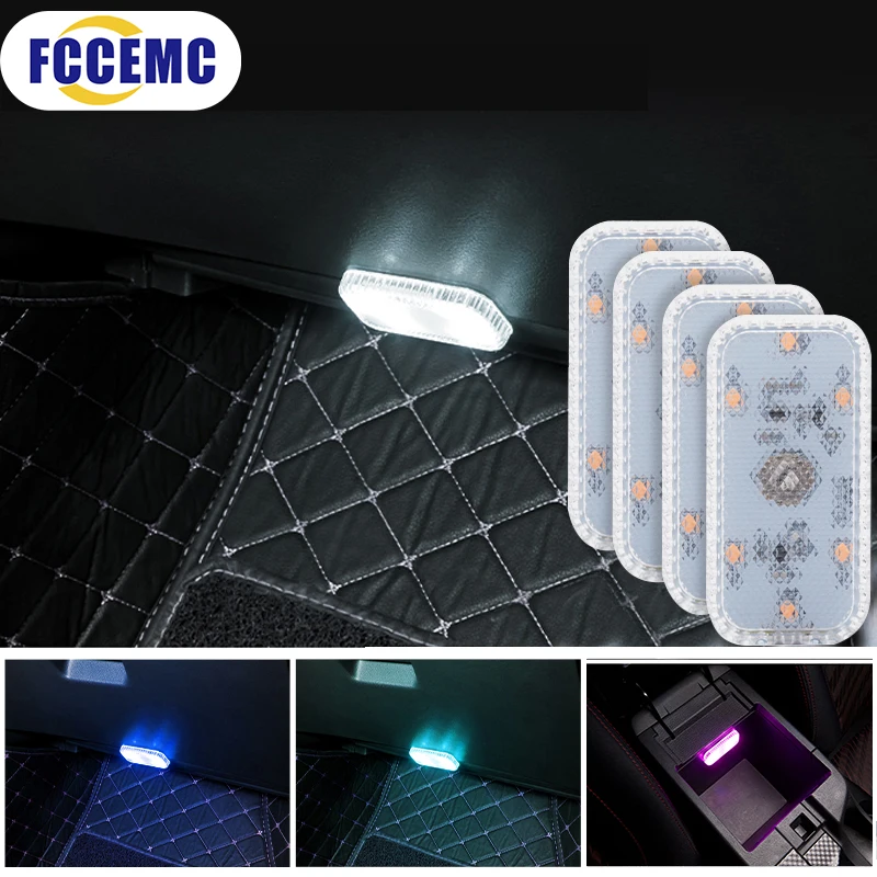 LED Touch Licht Mini Drahtlose Auto Innen Beleuchtung Auto Dach Decke Leselampe für Kofferraum Lagerung Box USB Lade