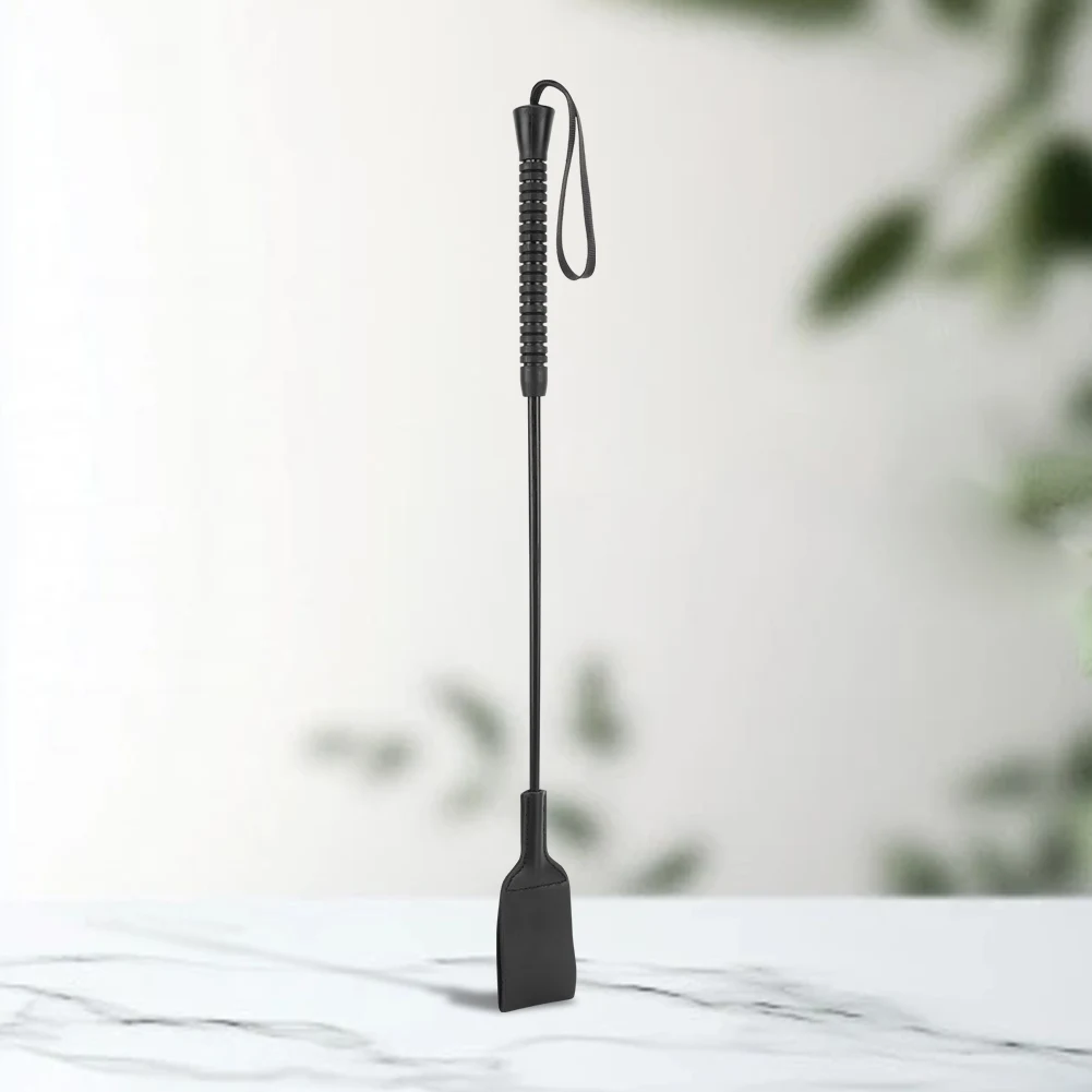 21-Zoll-Reitgerte mit Griff, tragbare Outdoor-Pferdepfeife aus PU-Leder für den Reitsport Image
