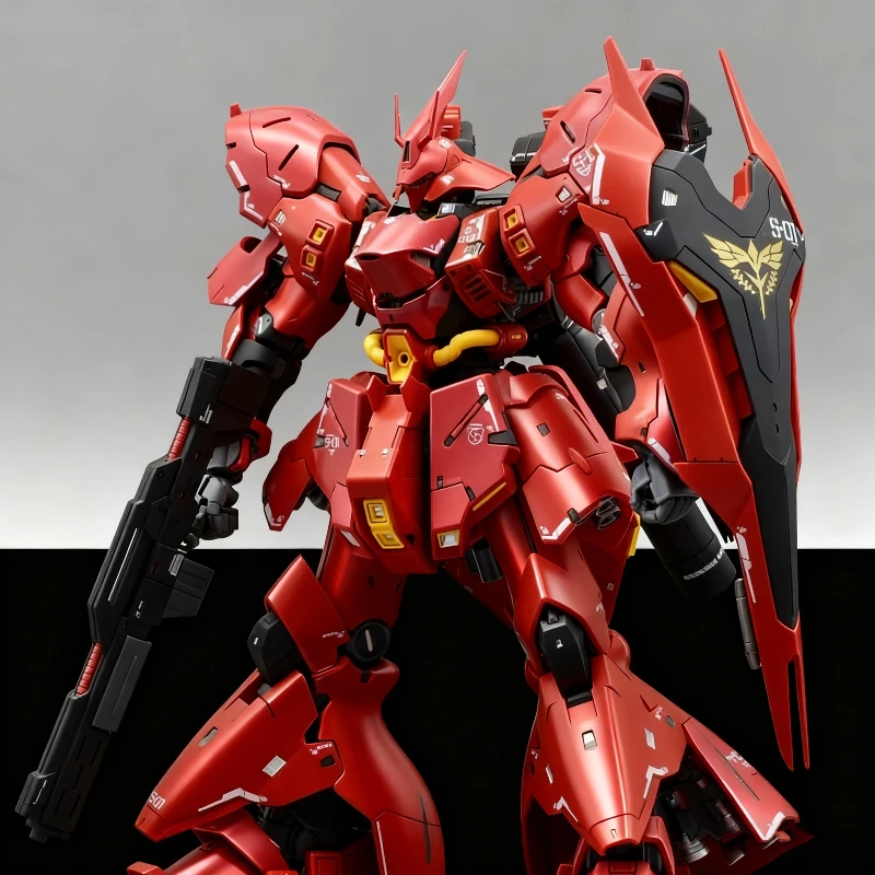 RG 1/144 Sazabi Montagemodellbausatz Actionfiguren Kunststoffmodell Spielzeug kommt mit Wasseraufklebern Desktop Ornament Jungen sammeln Geschenke Image