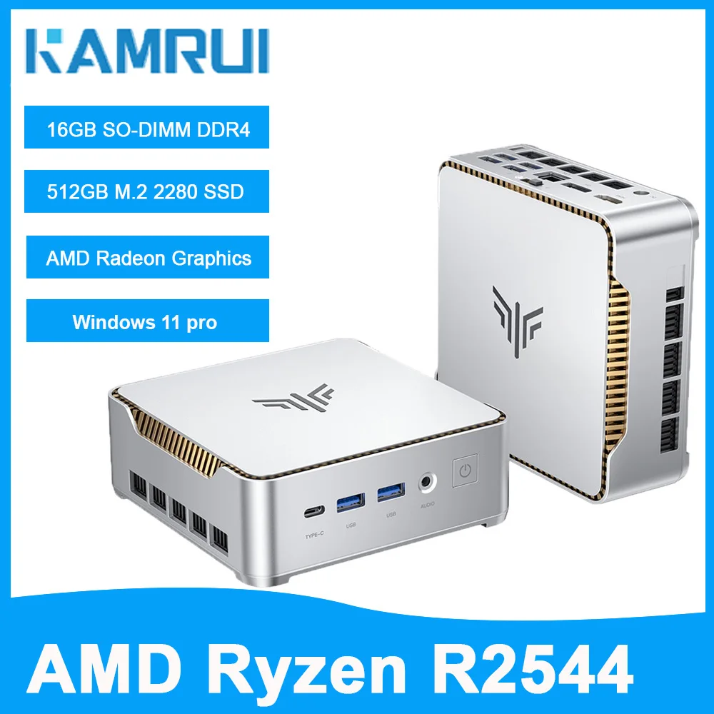 Mini-PC Ähnlich Ryzen 3 4300GE 16GB DDR4 512GB M.2 SSD MAX 3,7GHz Windows 11 PRO WIFI2.4G+5G Micro-Desktop-Computer für Unternehmen Image