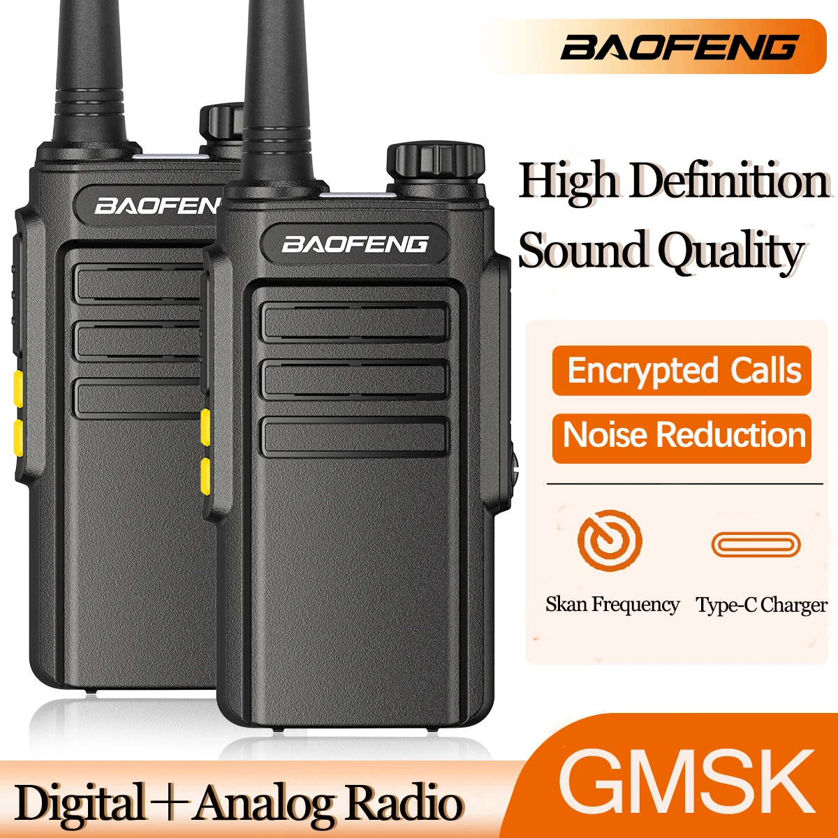 2PCS Baofeng GMSK Digital Analog Walkie Talkie W31D Verschlüsselt Anruf Noise Reduction HD Radio Skan Frequenz Ham Radio BF-888s Image