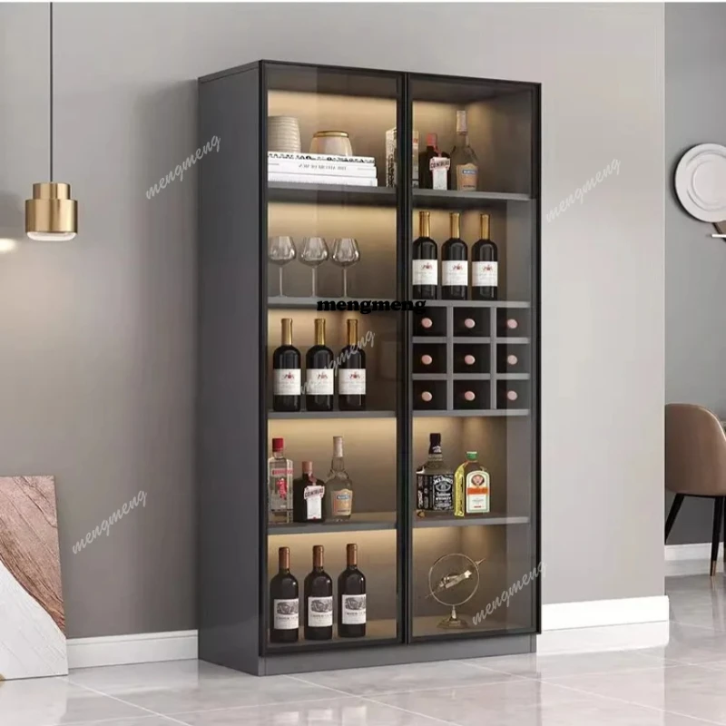 Leichter Luxus-Weinschrank, modern, schlicht, für Wohnzimmer, kleiner Weinschrank, Haushalt, Restaurant, Bar, Möbel