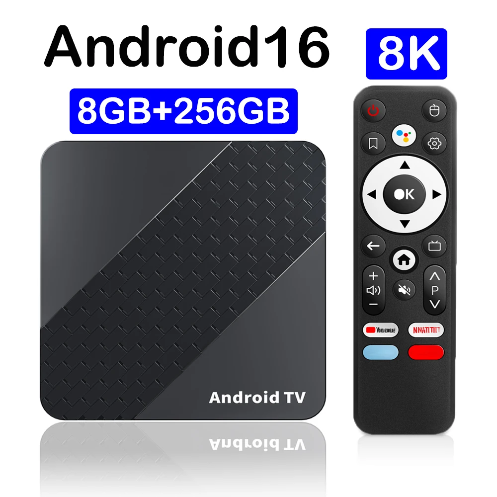 TV-Box X10 Smart Android 16 TV-Box RK3518 Dual Wifi 5G Wifi6 Google Assistant Netflix 8K 32 GB 64 GB 128 GB 256 GB Schnelle Set-Top-Box Image