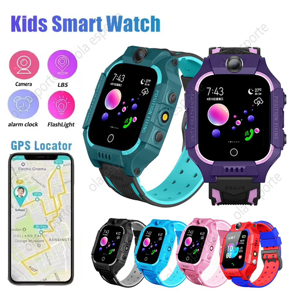 2025 Neue 2G Kinder-Smartwatch, SIM-Karte, Anruf, HD-Kamera, GPS-Standort, SOS, IP68, wasserdichte LED-Taschenlampe, Smartwatch, Geschenk für Jungen und Mädchen Image