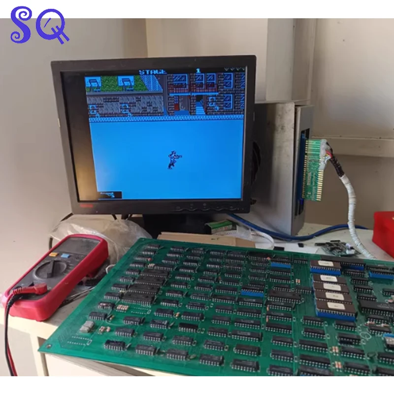 Das Konami 36P auf 56P Jamma-Konvertierungsboard unterstützt Spiele Jail Break / Jackal / The End Image