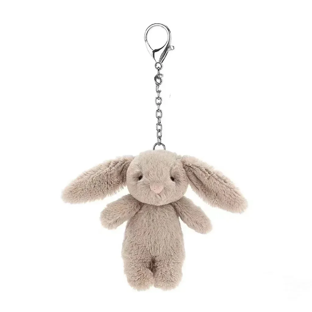 Kuscheltiere, niedlicher Cartoon-Kaninchen-Schlüsselanhänger, Liebe, Pompon, Schmuckstück, Spielzeug, Mädchen, Tasche, Auto, Schlüsselanhänger, Handy-Anhänger, Schmuck, Geschenk Image