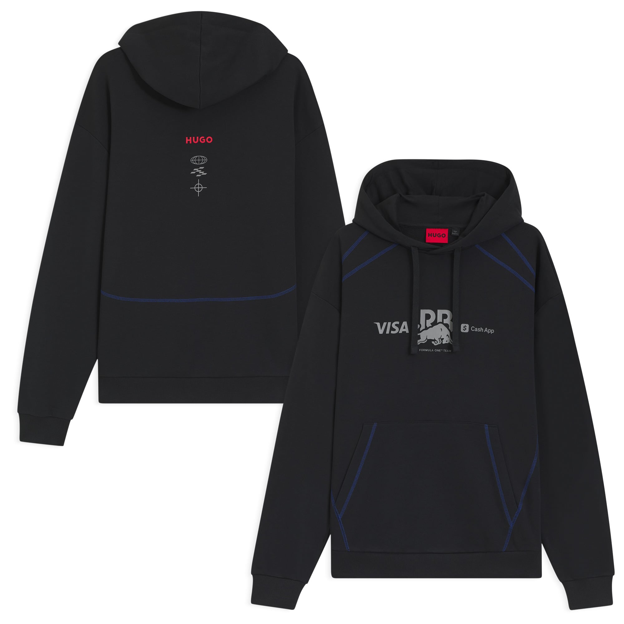 VCARB Hugo Fanwear Hoodie – Schwarz - F1 Store DE