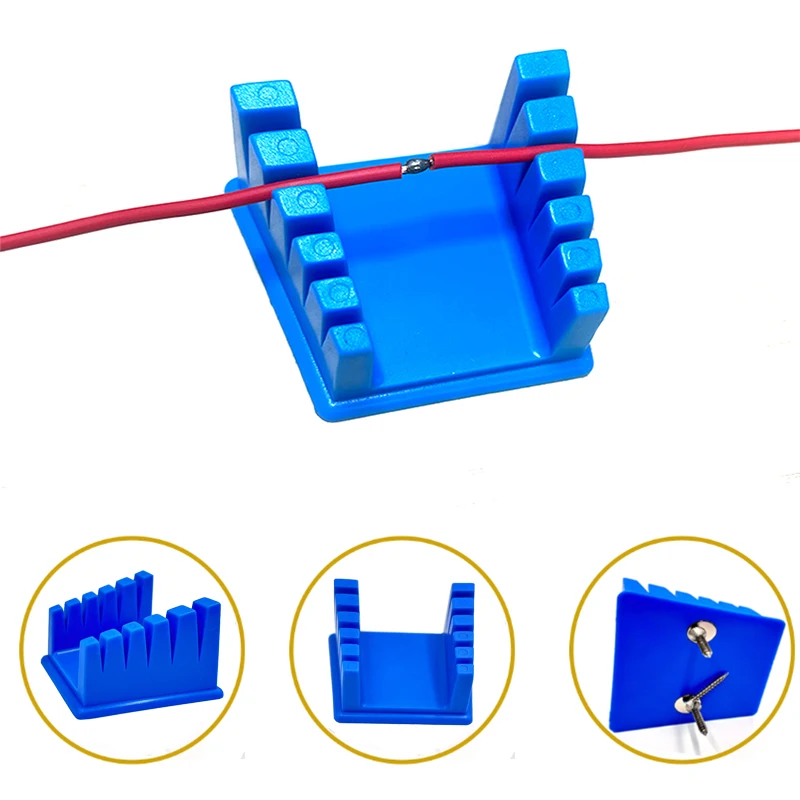 ABS Draht Halterung Schweißen Tisch Klemme Feste Klemme Für Dicke Und Dünne Draht Klemme Kabel Halter Löten Reparatur Werkzeug Image